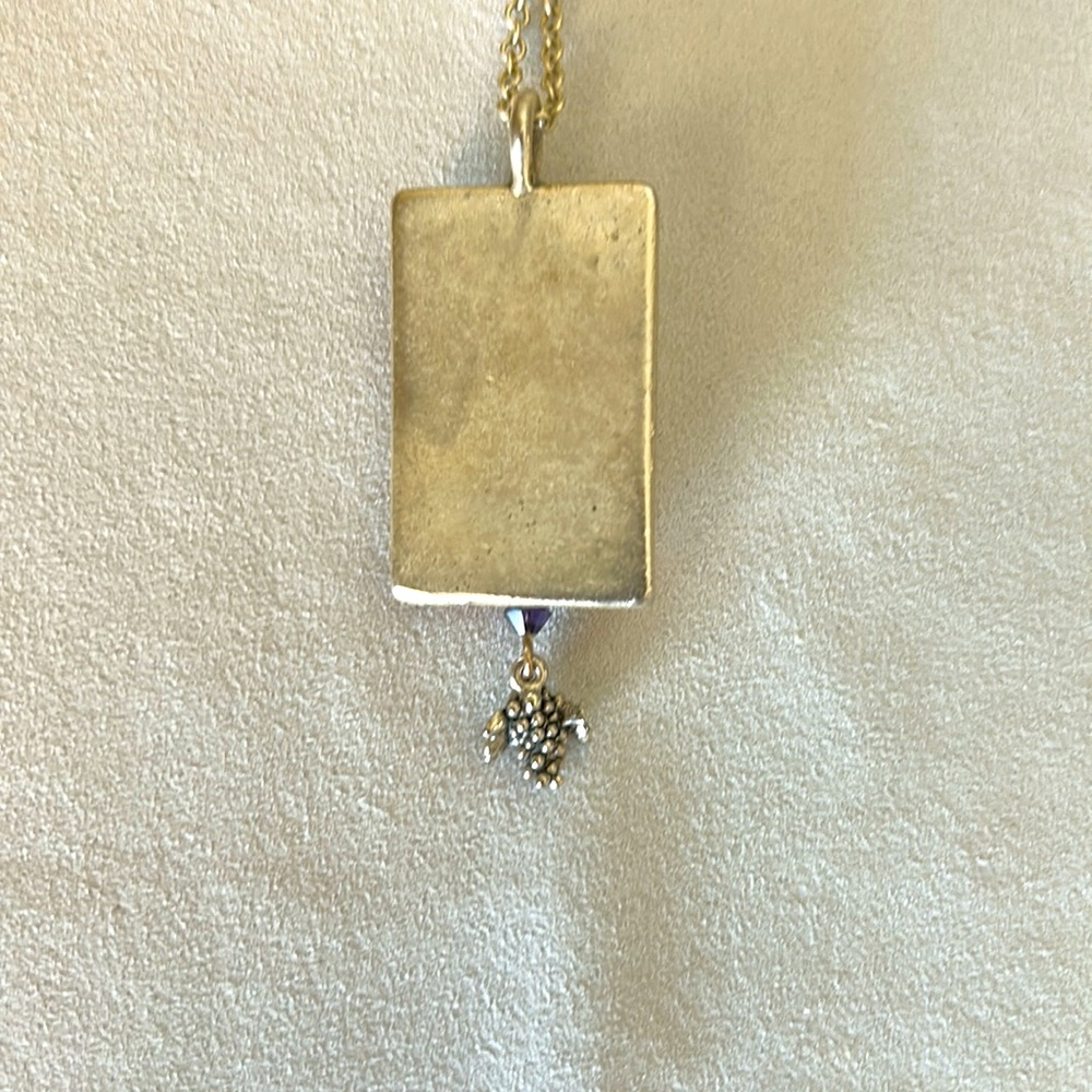 Wine Cork Necklace Vintage Swarovski NWT - Picture 8 of 10